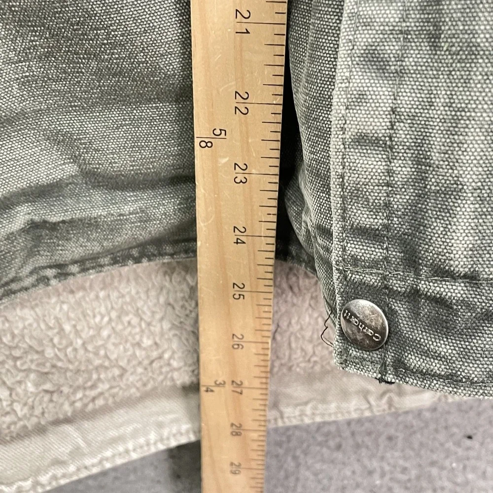 VTG Carhartt J284 Jacket Mens XL Canvas Sherpa Lined Barn Chore Workwear Utility